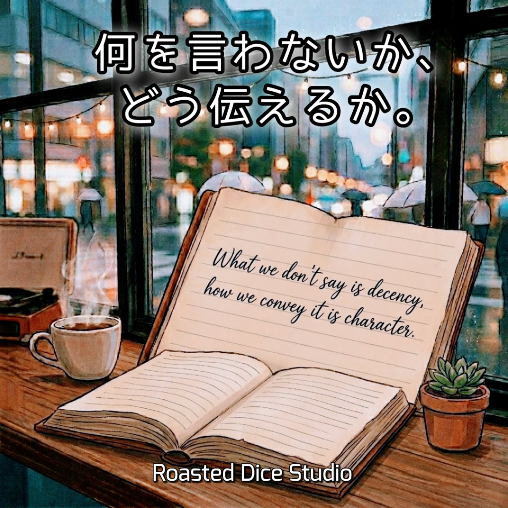 何を言わないか、どう伝えるか。